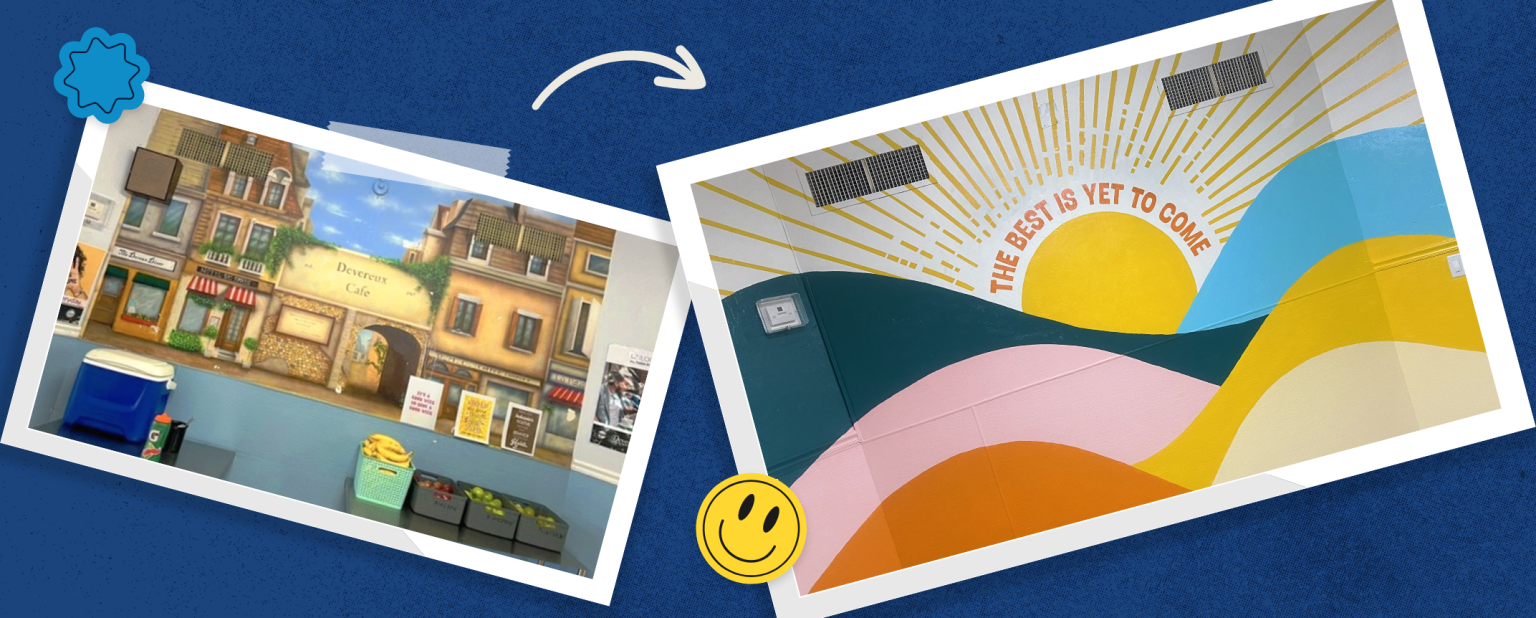 IC Gives mural transformation: 'The Best is Yet to Come' mural