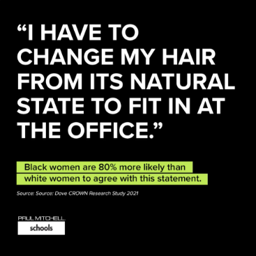 I have to change my hair from its natural state to fit in at the office