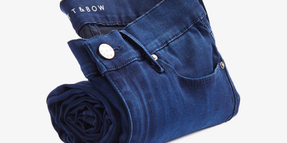Image of Mott & Bow denim from their pop-up shop campaign