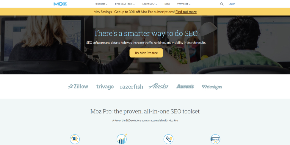 Image of MOZ Website